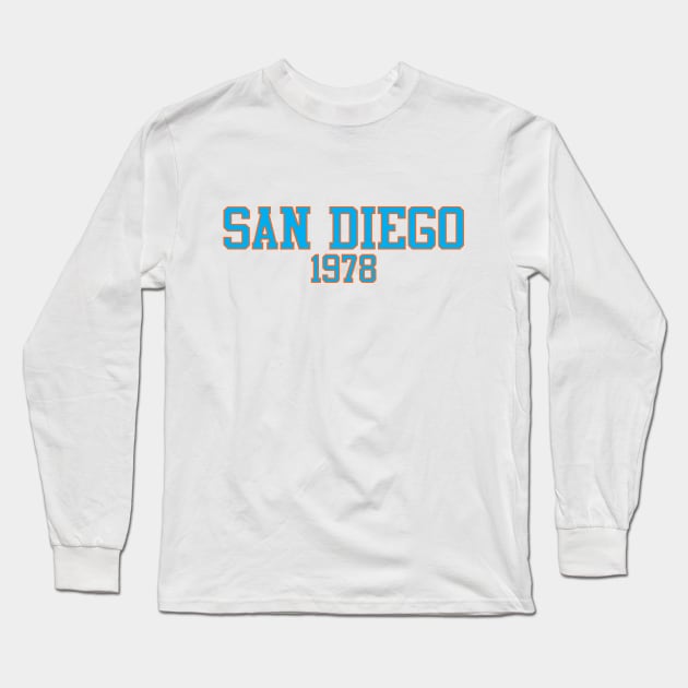 San Diego 1978 Long Sleeve T-Shirt by GloopTrekker